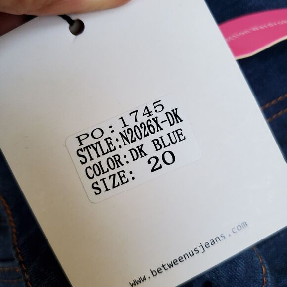 Between Us Distressed Skinny Ankle Hi Rise Jeans Size 20 NWT - Picture 11 of 14